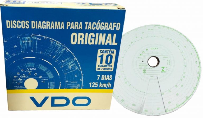 Disco Diagrama Tacografo Dias Km H Vdo Original Noma Truck Parts